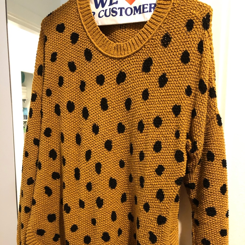 Polka dot sweater